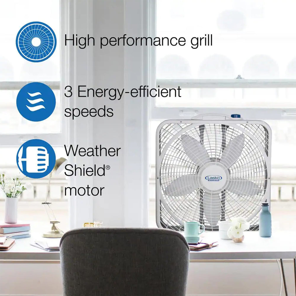 20" 3-Speed Box Fan I8321