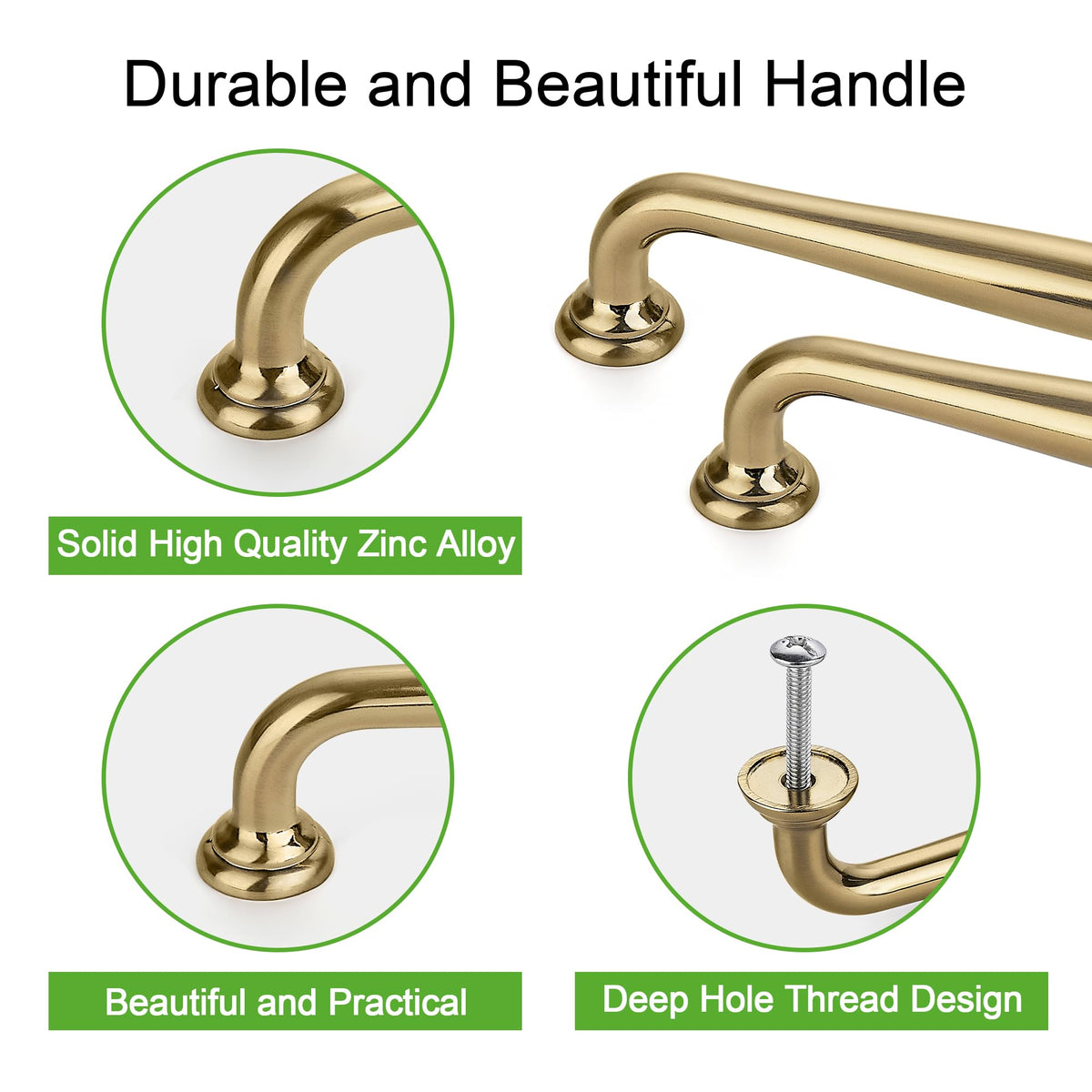 10 Pack 5" 128mm Champagne Bronze Cabinet Handles Z87885