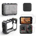 Aluminum Metal Frame Cage Case Bag with Silicone Lens Cap Screen Protector Camera Accessories Kit R342