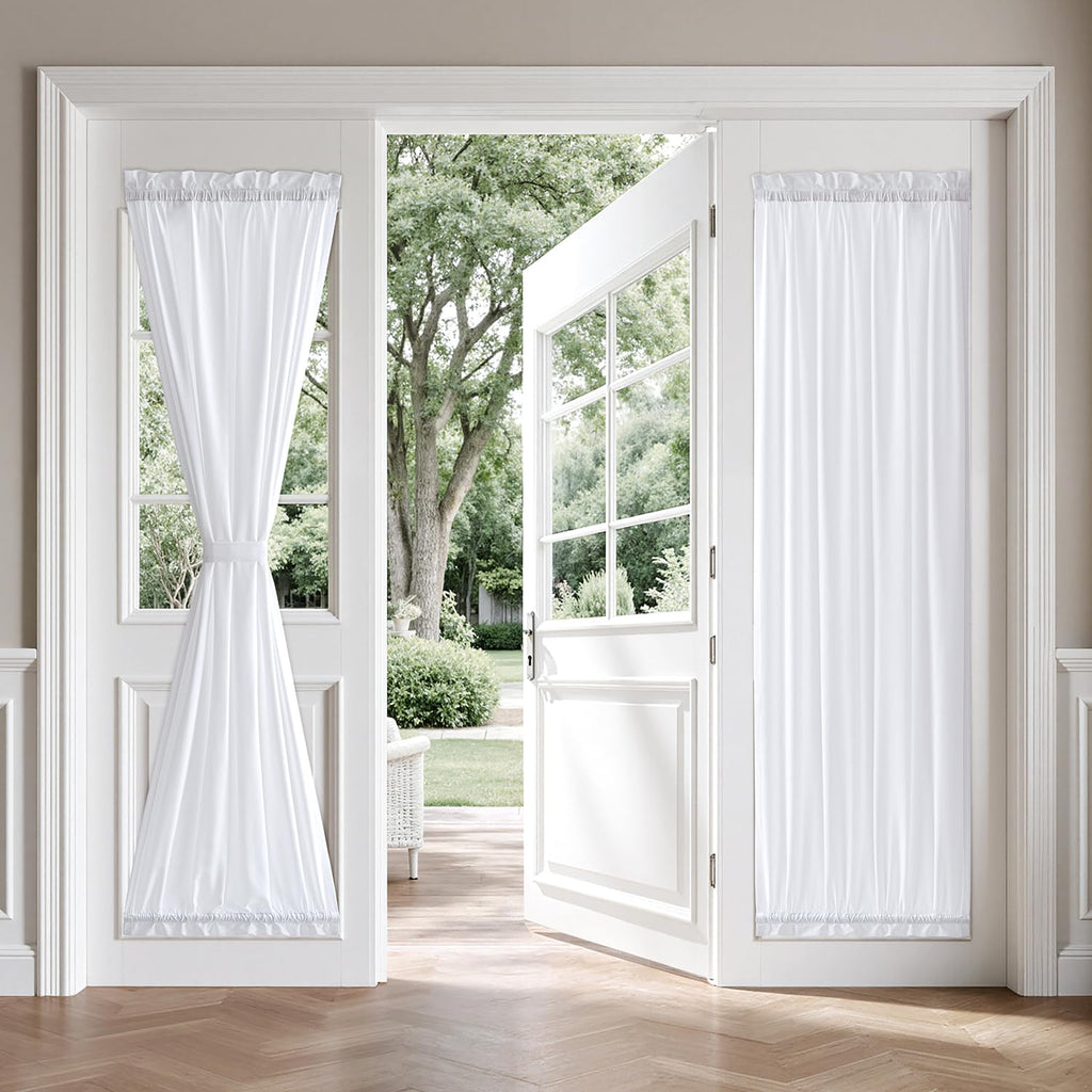 White Sidelight Curtains 2 Panels 26 x 72 inches H456140