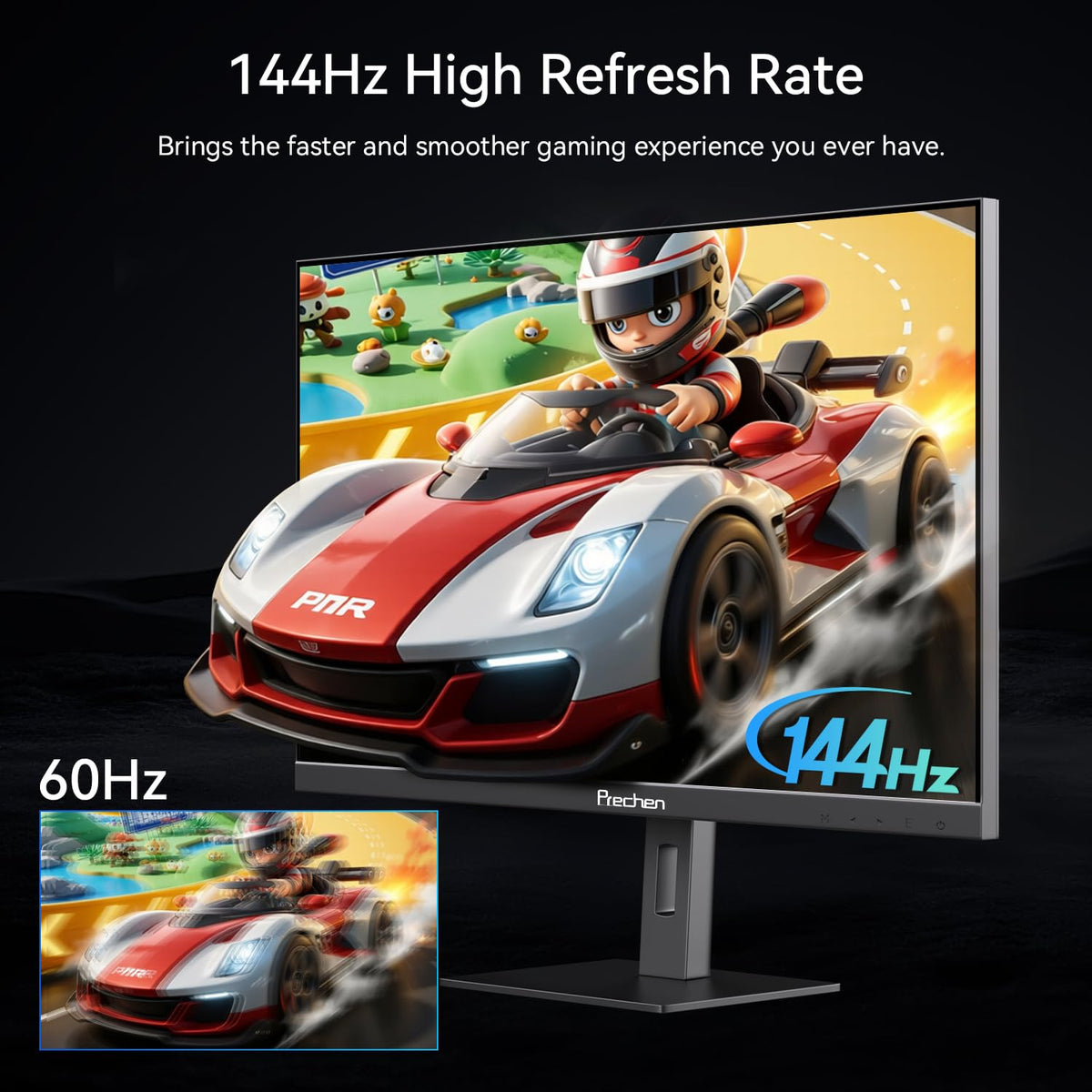 32 Inch 4K Touch Monitor, 144Hz UHD 3840x2160 Touchscreen, HDMI 2.1 & DP 1.4 & Type-C, HDR 400, Height-Adjustable Stand VESA Mountable J7807