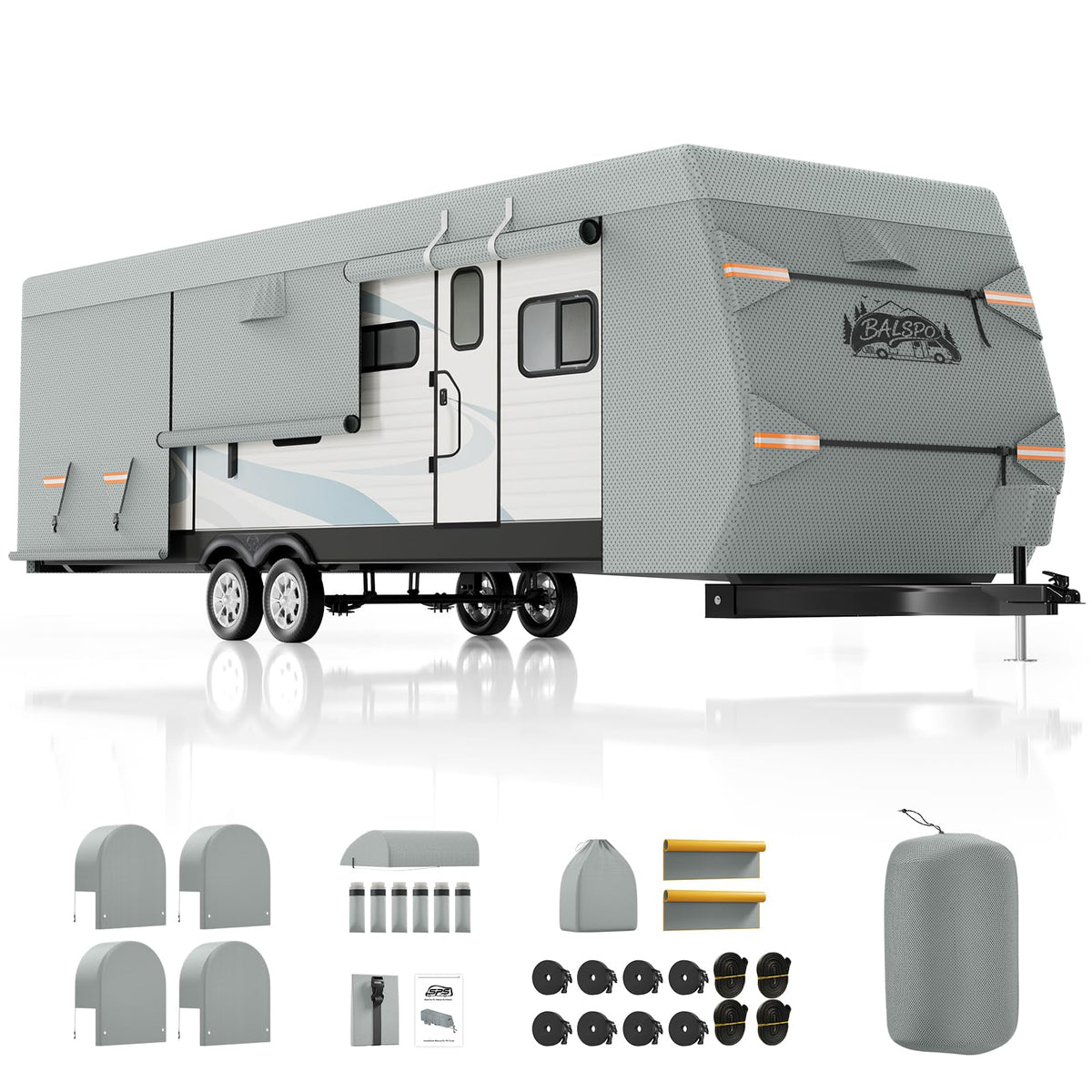 Heavy Duty Waterproof RV Cover 14-16ft V8454
