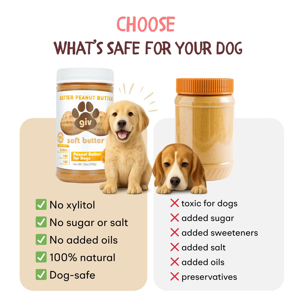 All Natural Peanut Butter for Dogs, 2 Ingredients, 4oz Pouches I78385
