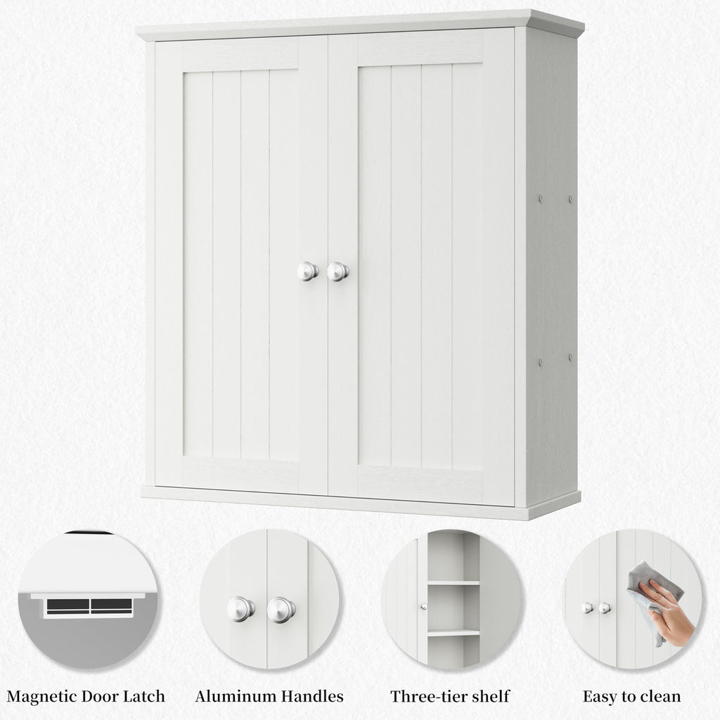 White Bathroom Wall Medicine Cabinet C26984