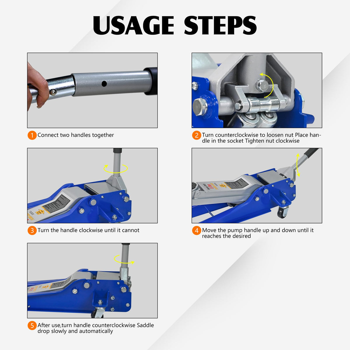 5 Ton Ultra Low Profile Hydraulic Floor Jack X94850