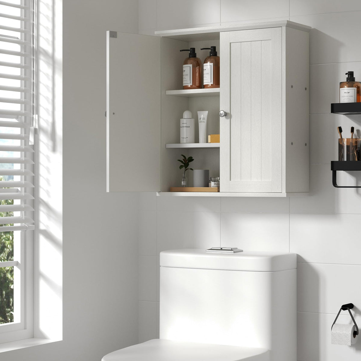 White Bathroom Wall Medicine Cabinet C26984