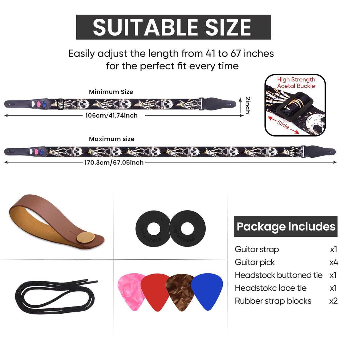 Guitar Strap Set B85341