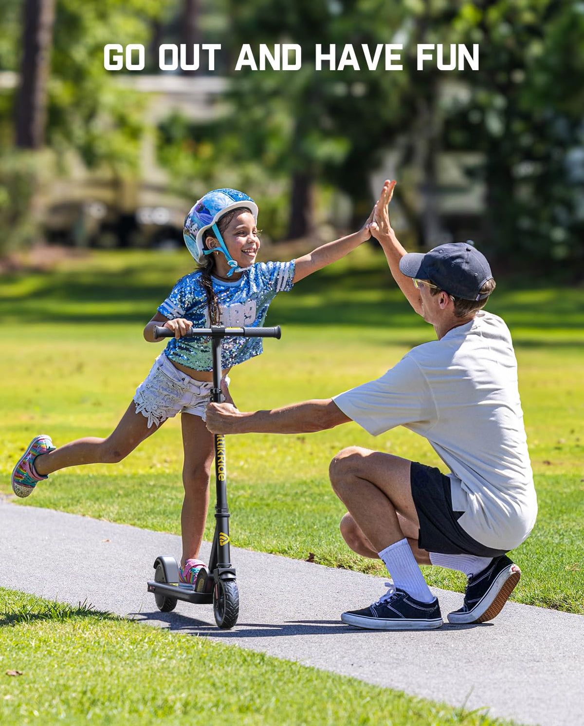 Kids Electric Scooter Foldable 3 Adjustable Heights O4168