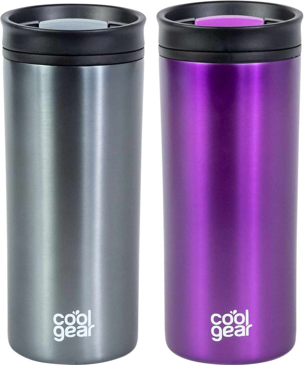 2 Pack 16 oz Coffee Travel Mug with Slider Lid U98686