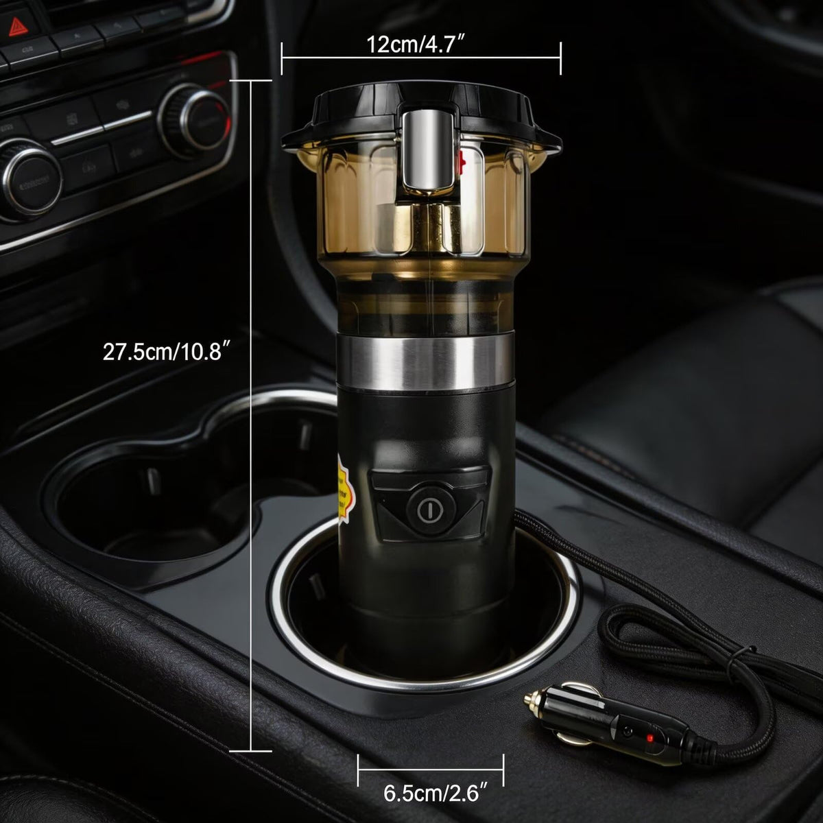 12V Portable Single Serve Car Coffee Maker with Reusable Filter S247126