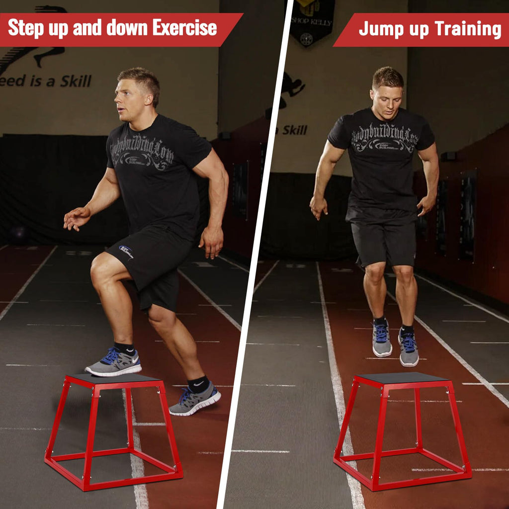 Adjustable Steel Plyometric Jump Box Set M13965