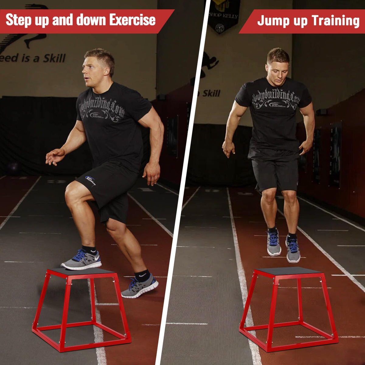 Adjustable Steel Plyometric Jump Box Set M13965