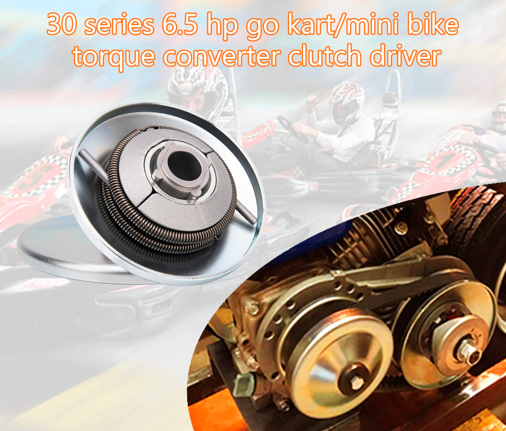 6.5 hp Go Kart Torque Converter Kit 3/4" Bore Clutch Pulley Z411324