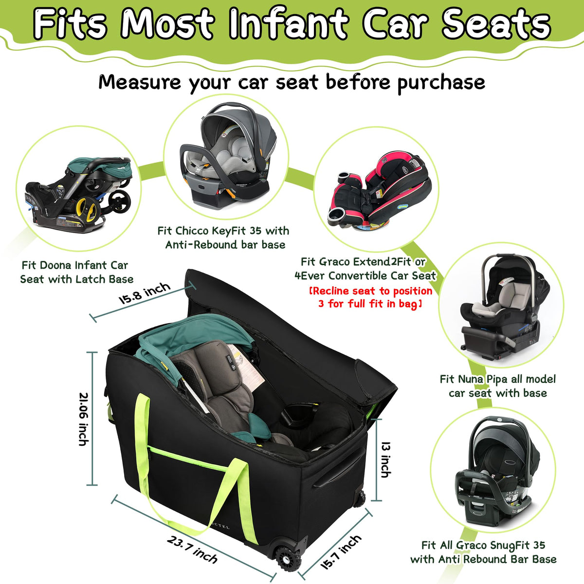 Infant Car Seat Travel Bag H546125