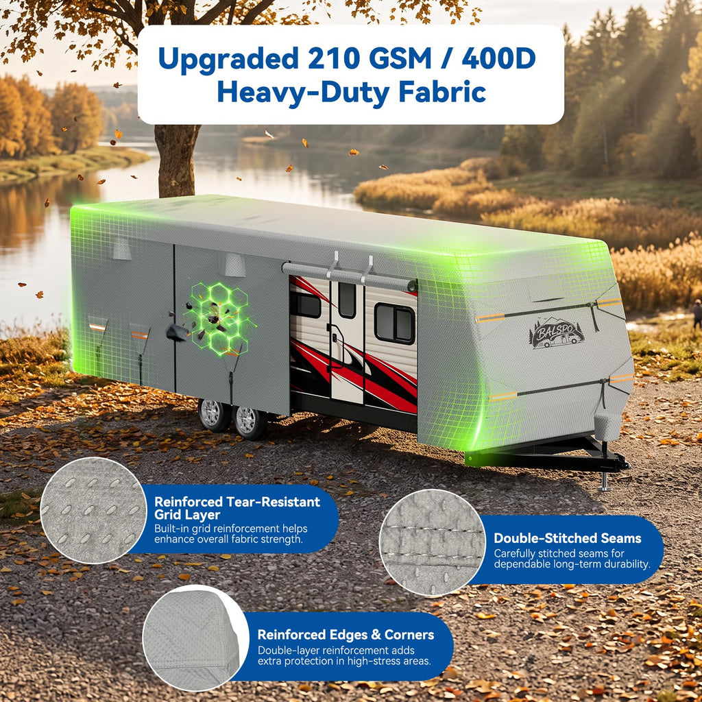 Heavy Duty Waterproof RV Cover 14-16ft V8454