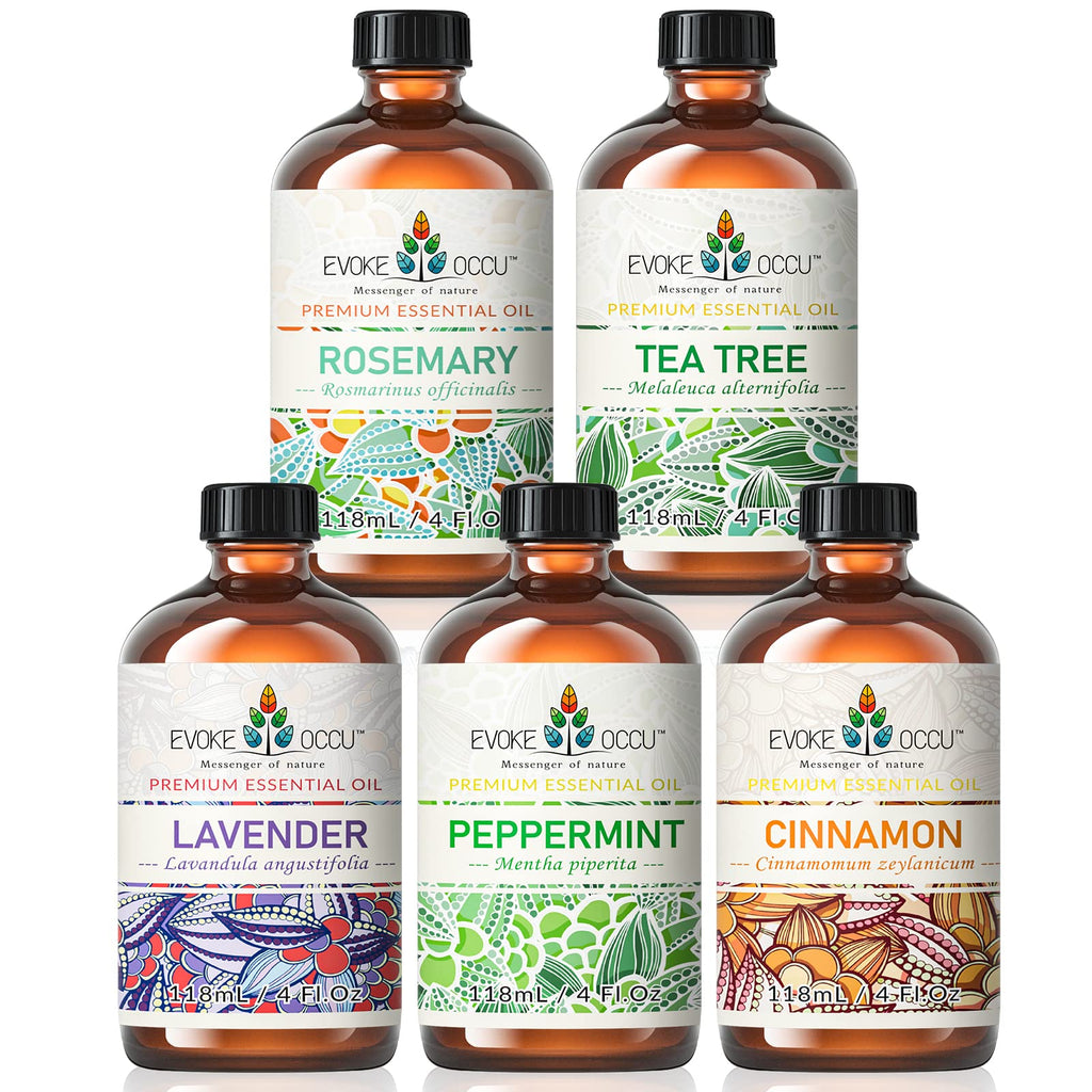 Rosemary Tea Tree Lavender Peppermint Cinnamon Essential Oil 4 FL Oz L175