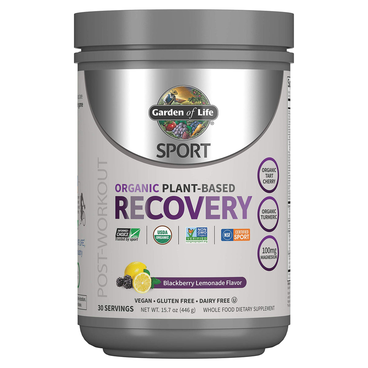 Organic Plant-Based Post Workout Recovery Powder & Pre Workout Energy Powder Bundle M88161