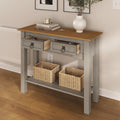 Solid Wood Console Table with 2 Drawers B7728