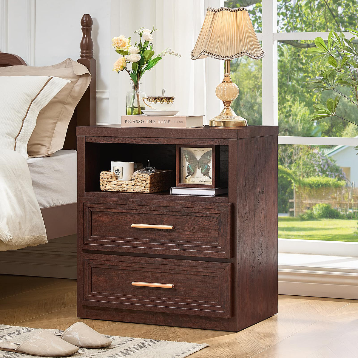 24'' Wide 2 Drawer Wood Nightstand K78257