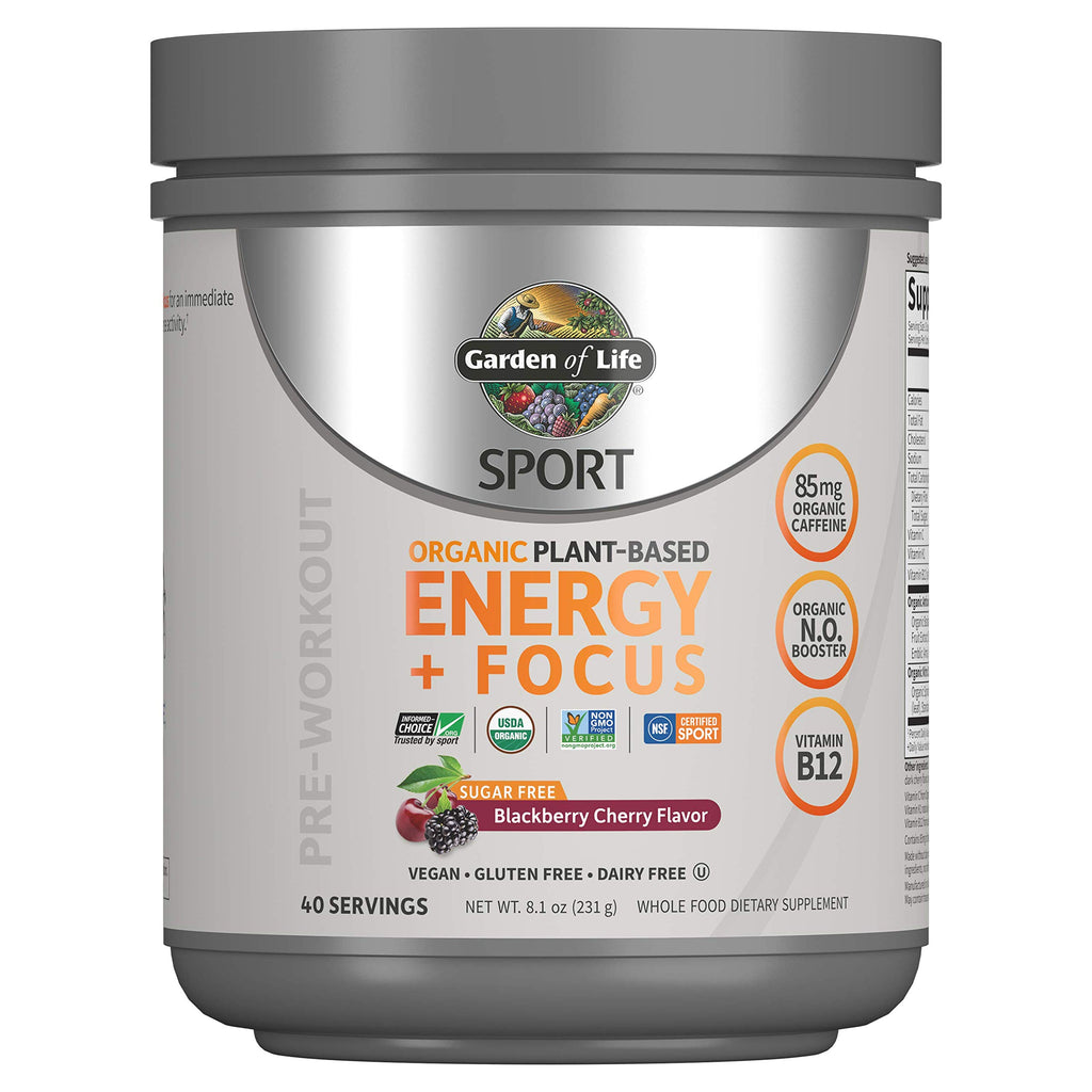 Organic Plant-Based Post Workout Recovery Powder & Pre Workout Energy Powder Bundle M88161