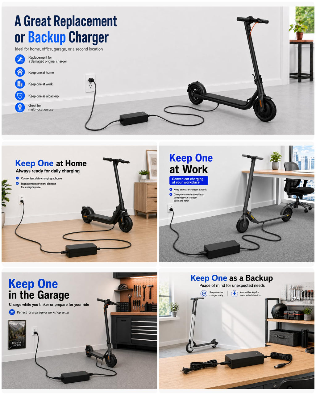 42V 2A Electric Scooter Charger A14850