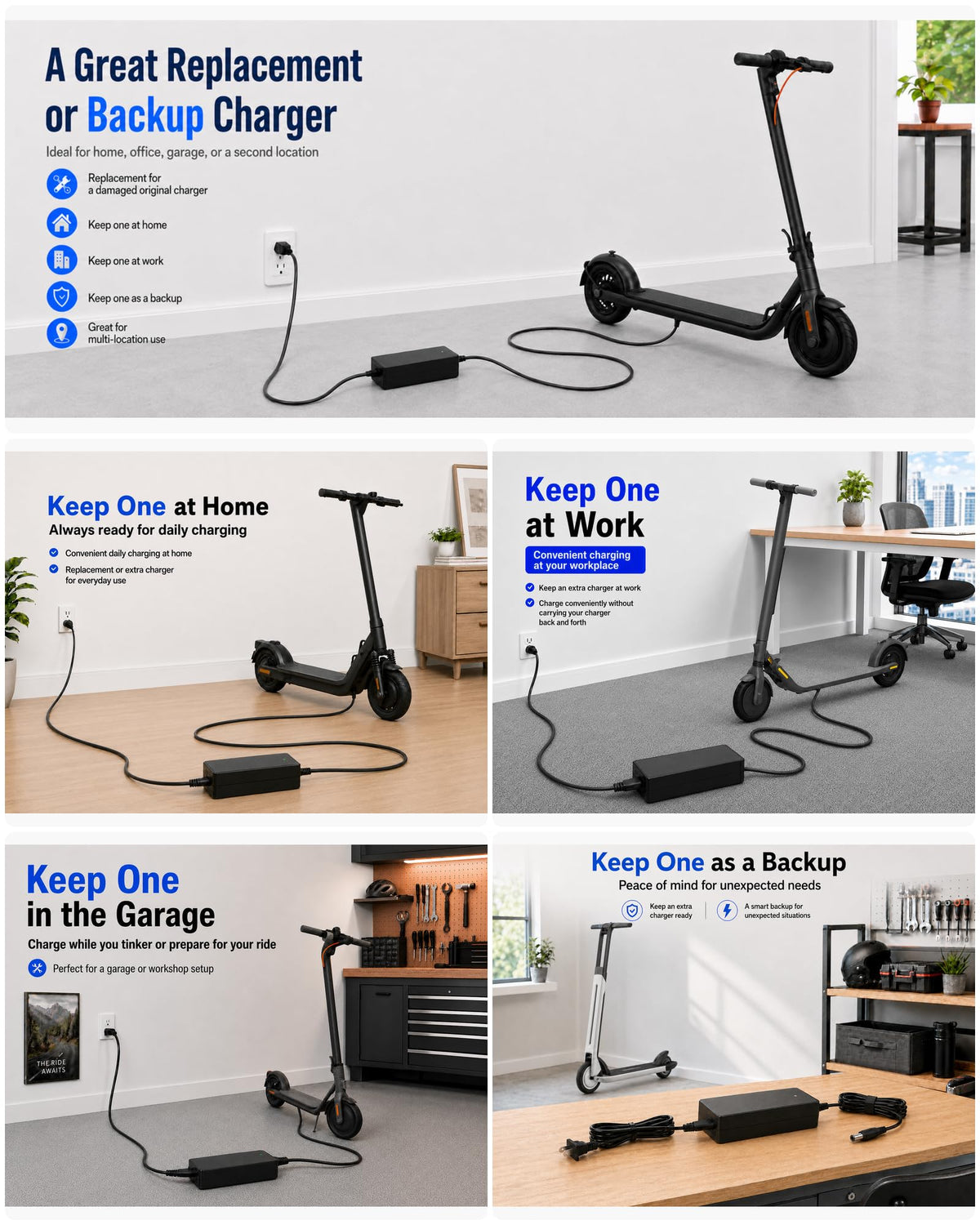 42V 2A Electric Scooter Charger A14850
