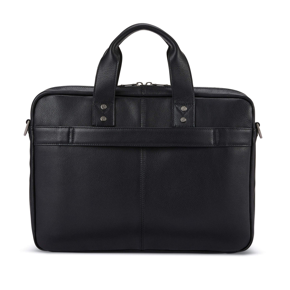 Black Leather Slim Brief D709309