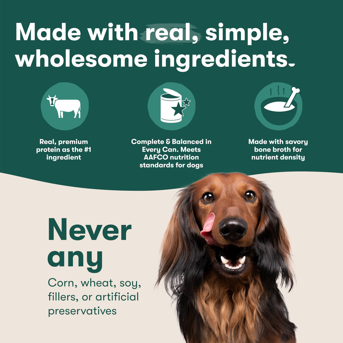 Grain Free Beef & Vegetables Wet Dog Food 12 Pack Y737