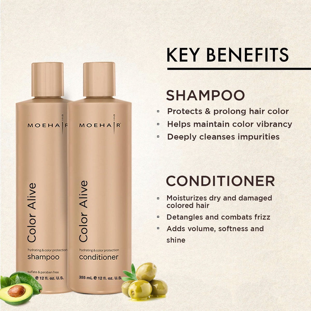 Sulfate-Free Shampoo and Conditioner Set 12 fl oz Z77907
