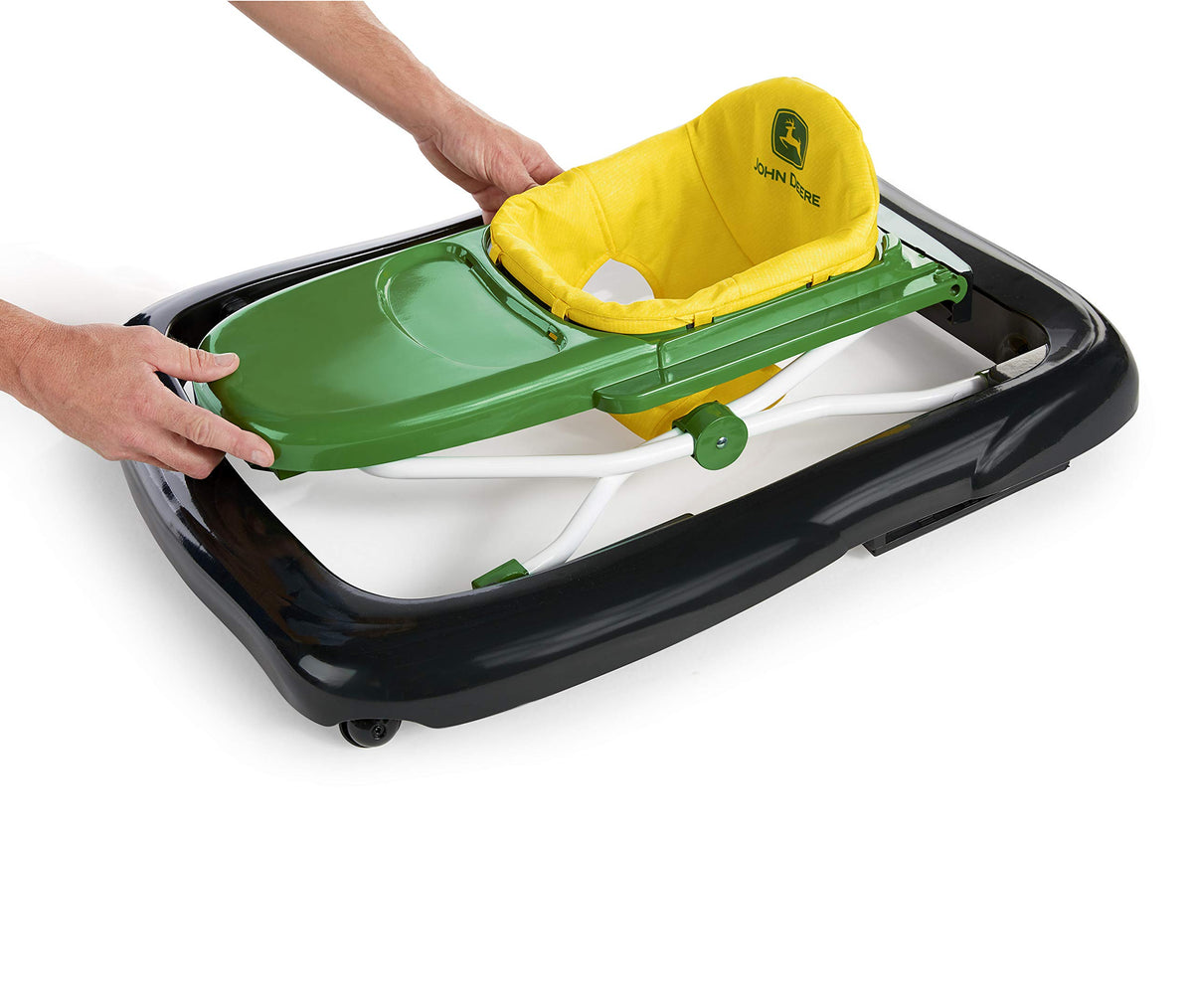 Green Baby Activity Center & Push Walker with Steering Wheel Toy J306237