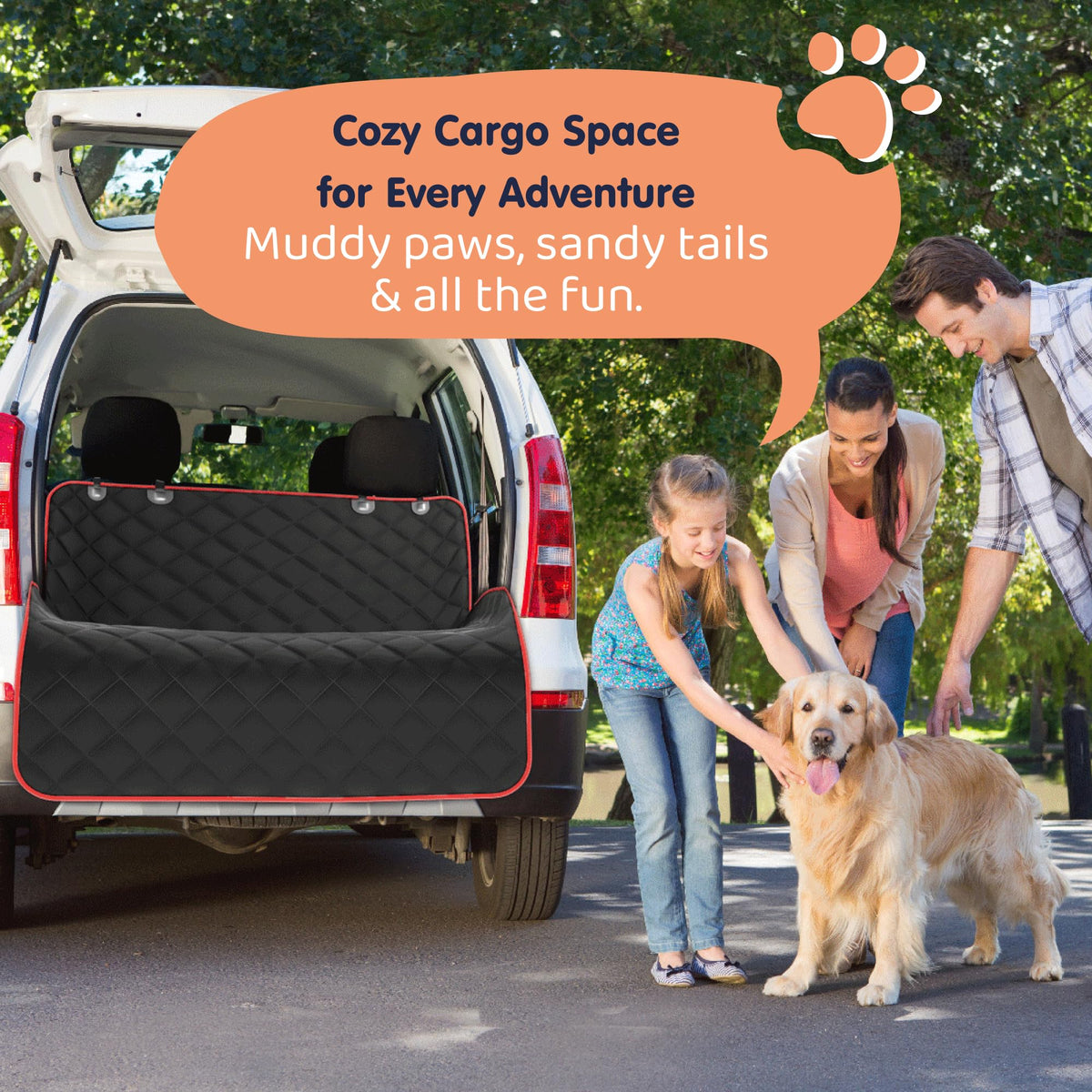 Dog Car Seat Cover for Back Seat Y60822