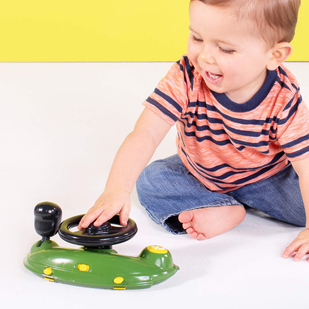 Green Baby Activity Center & Push Walker with Steering Wheel Toy J306237