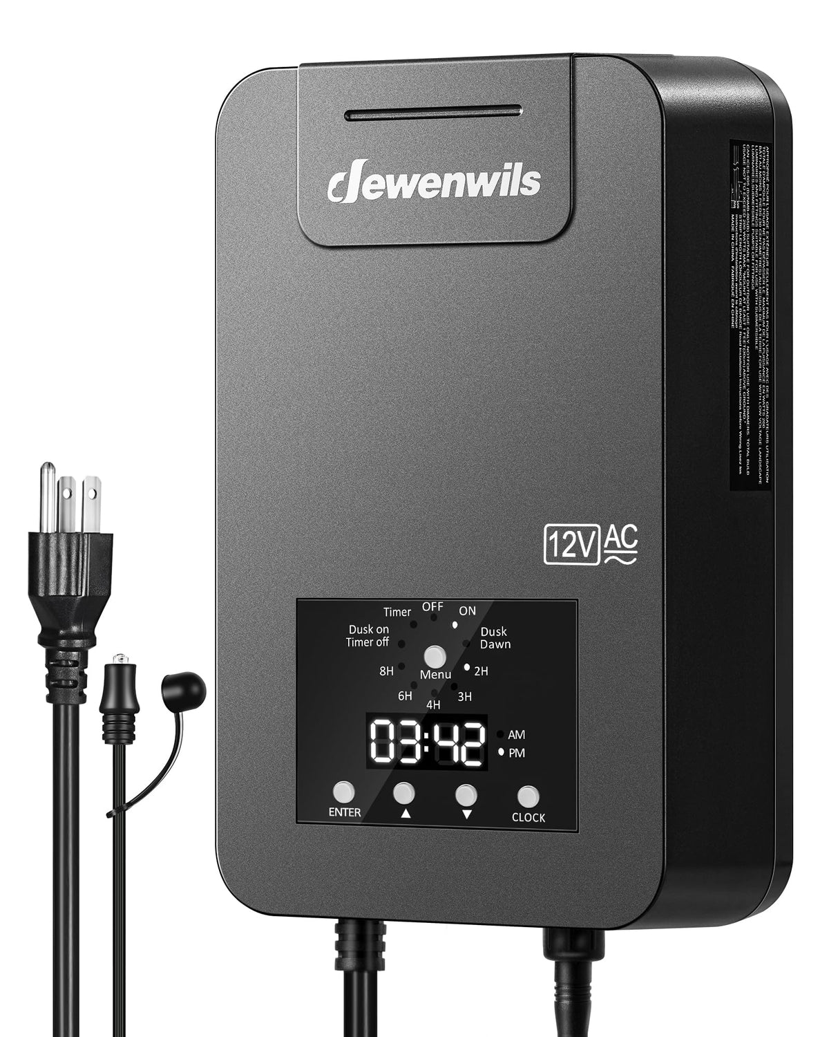 200W Low Voltage Transformer with Photocell Sensor & Timer V3310