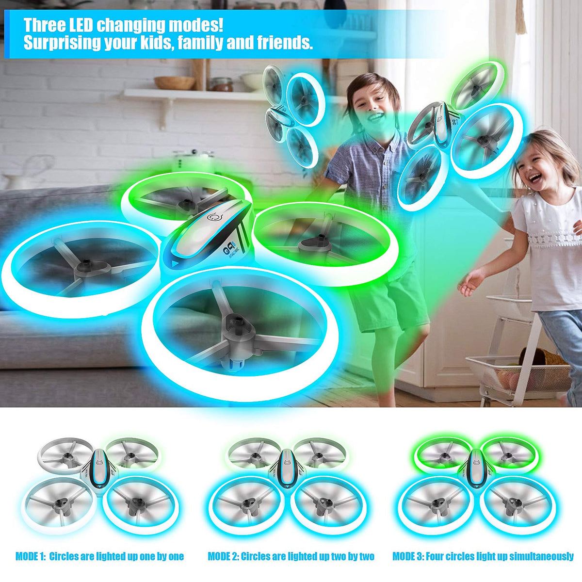 RC Drone with Altitude Hold and Headless Mode, 2 Batteries and Remote Control Y32267