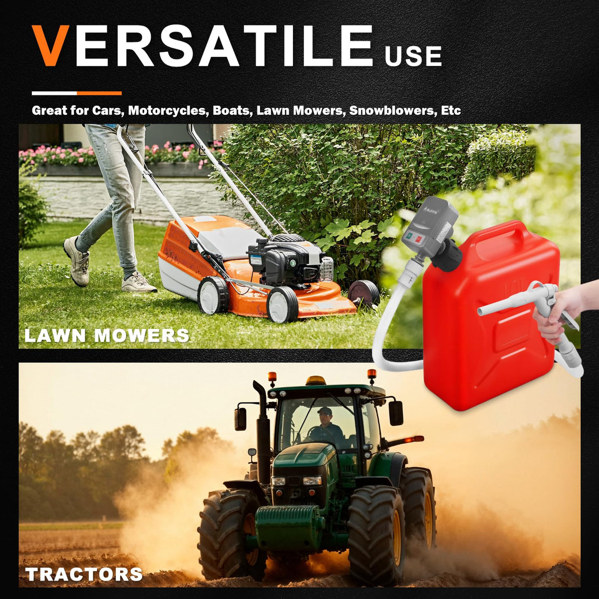 Portable Gas Can Fuel Pump J5447
