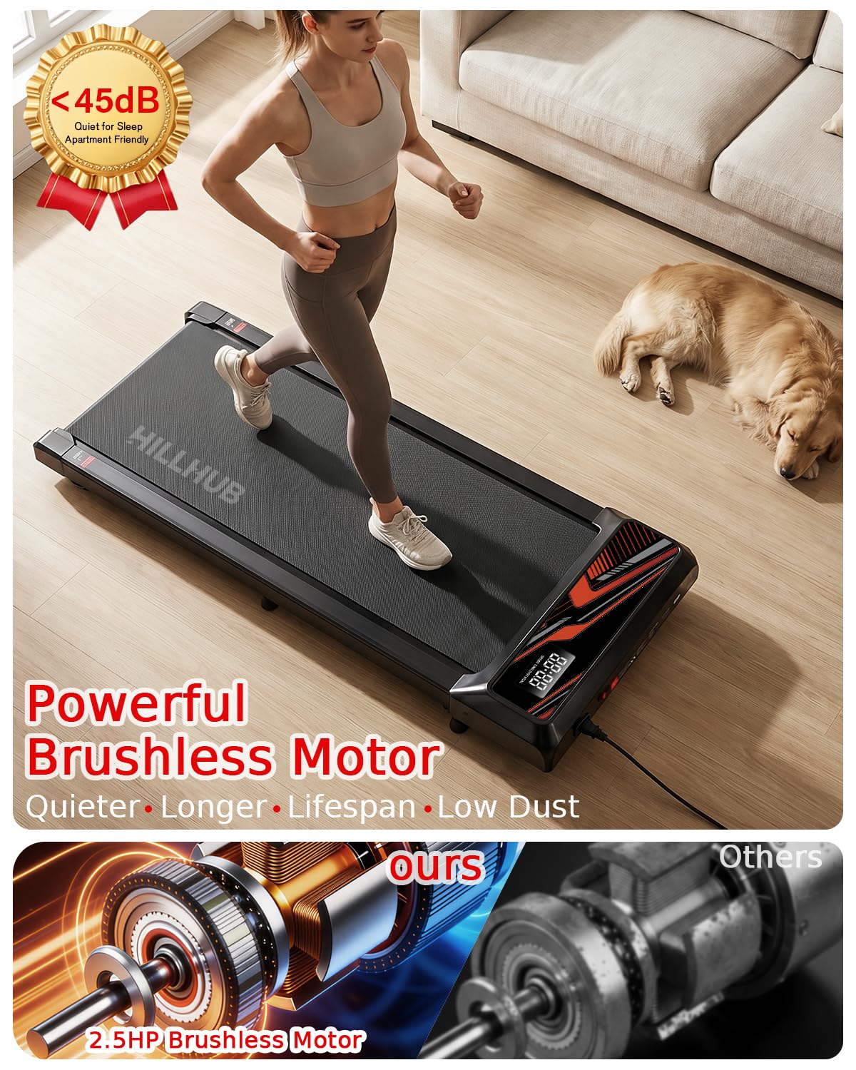 2.5HP Treadmill with Handle Bar Q81639