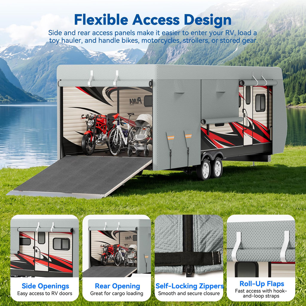 Heavy Duty Waterproof RV Cover 14-16ft V8454