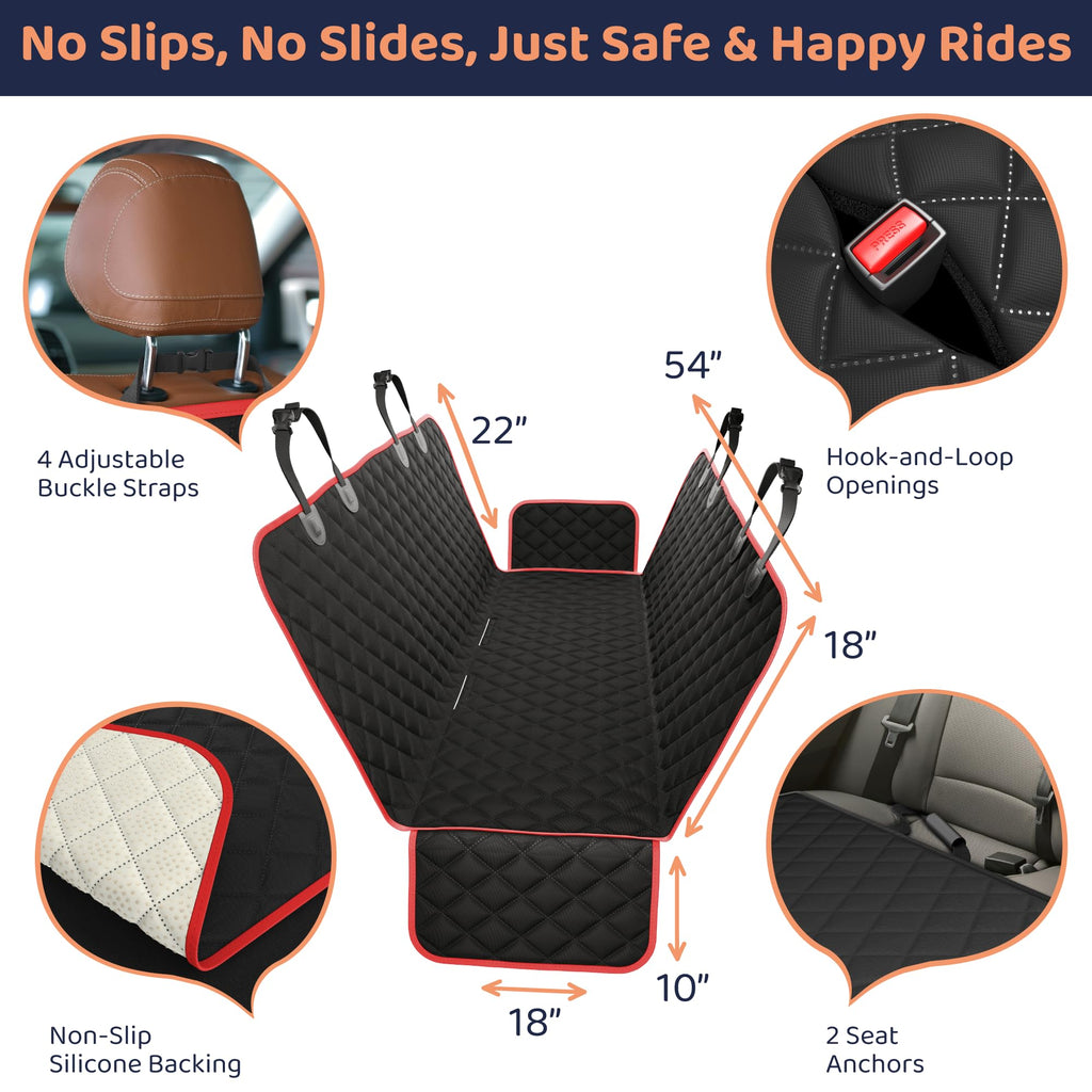 Dog Car Seat Cover for Back Seat Y60822