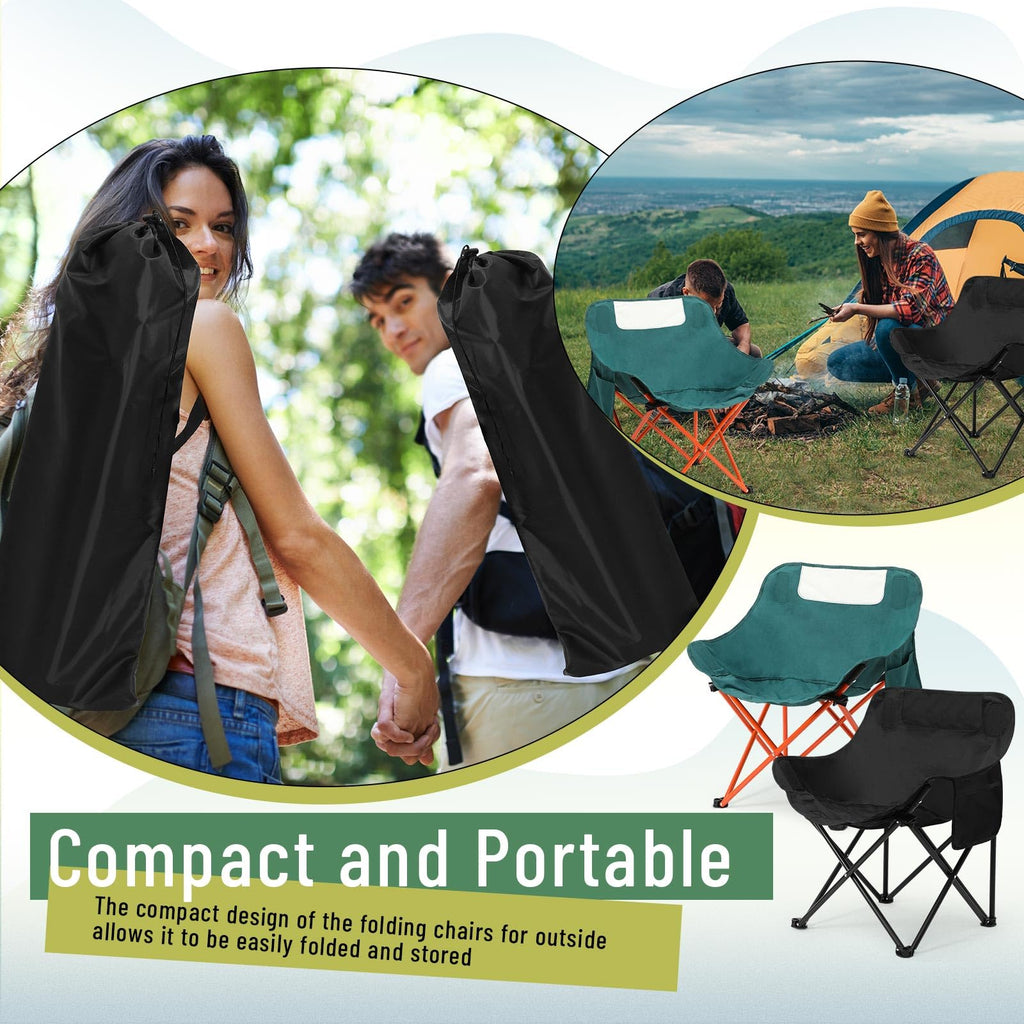 2 Pack Folding Camping Chairs O988122