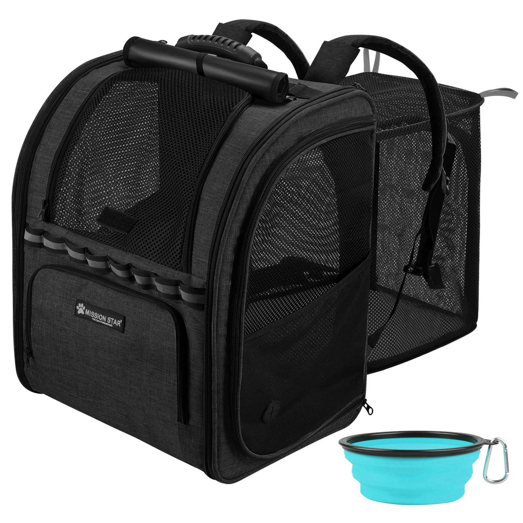 Expandable Breathable Mesh Cat Dog Carrier Backpack P242954