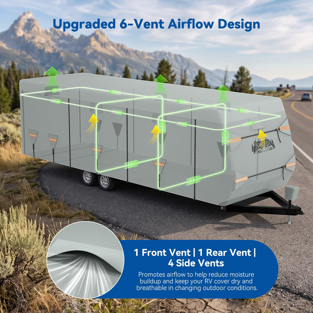 Heavy Duty Waterproof RV Cover 14-16ft V8454