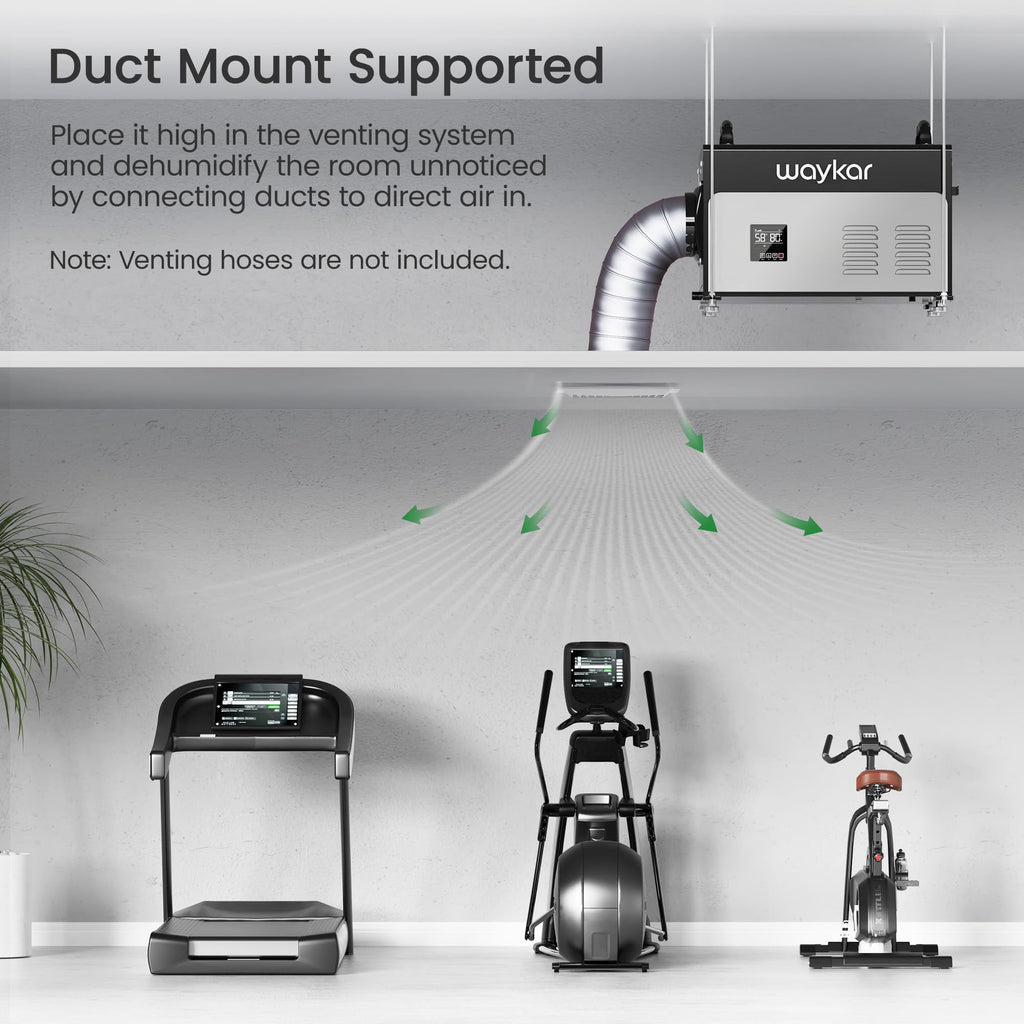 130 Pints Commercial Dehumidifier with Pump & Drain Hose K85073