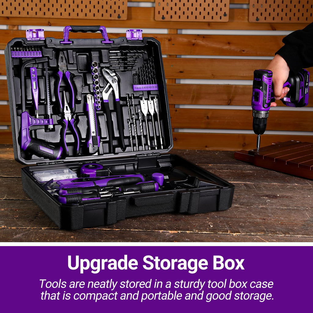 20V Cordless Power Drill Tool Kit Set with Battery S474