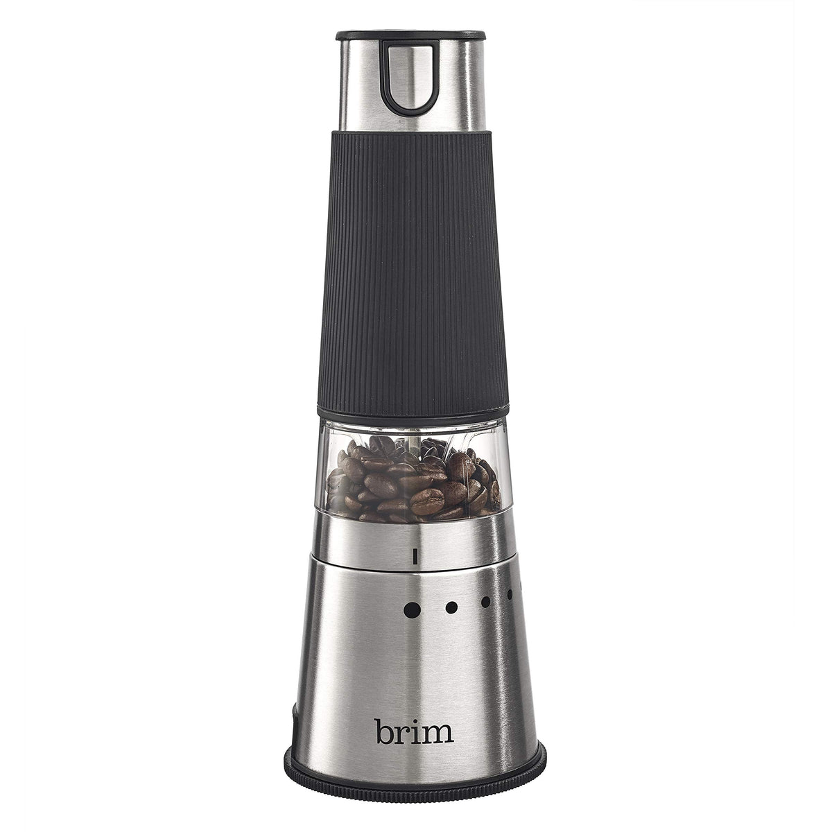 Electric Handheld Burr Coffee Grinder, 9 Grind Settings, Stainless Steel/Black H956