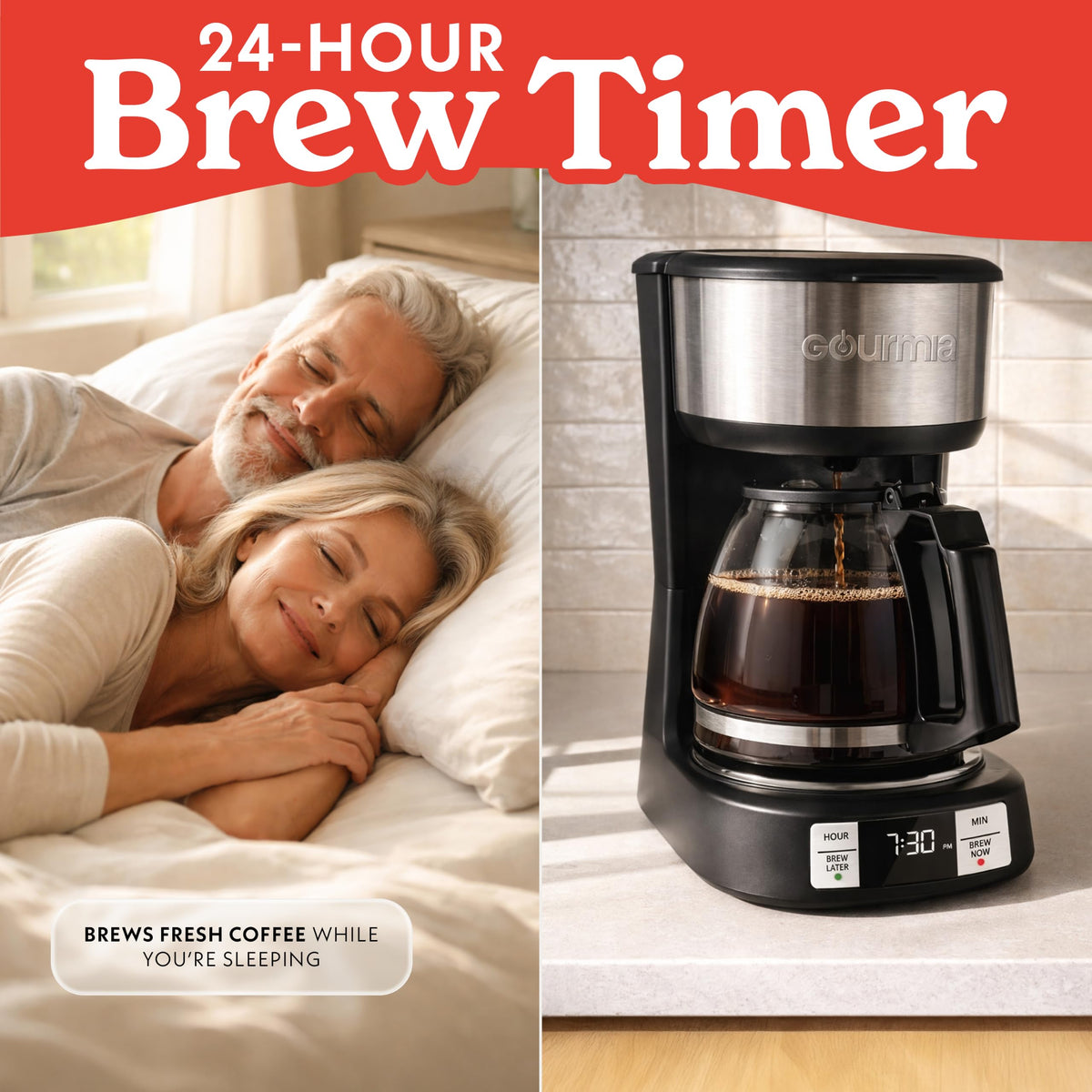 5-Cup Glass Carafe Black Drip Coffee Maker M773031