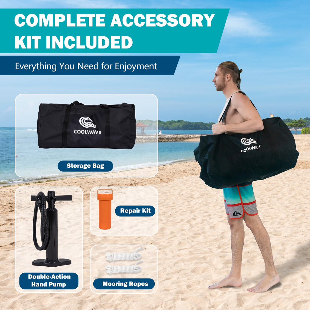 Inflatable Water Hammock with Cup Holders A286597