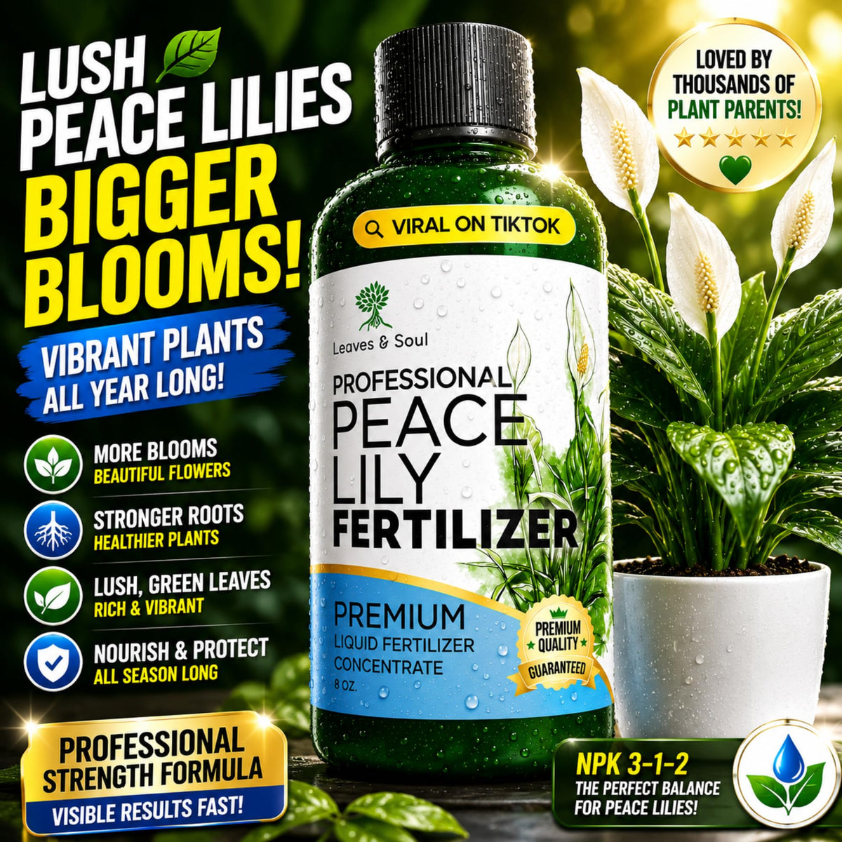 Liquid 3-1-2 Concentrate Fertilizer 8 oz F365