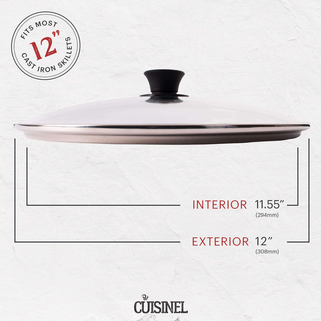 12 inch Tempered Glass Lid Oven Safe F46841
