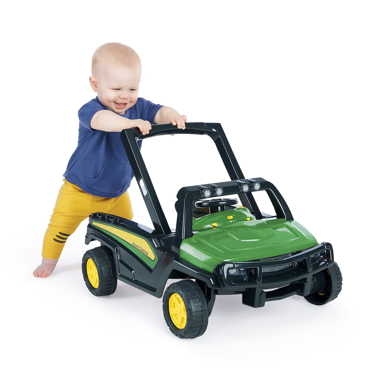 Green Baby Activity Center & Push Walker with Steering Wheel Toy J306237