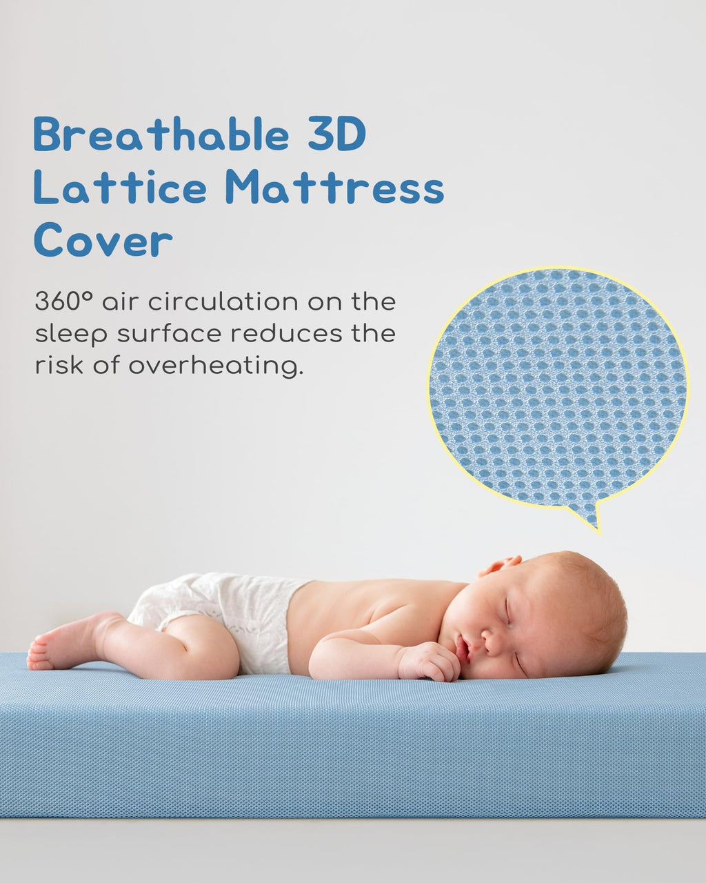 Breathable Waterproof Crib Mattress J47841